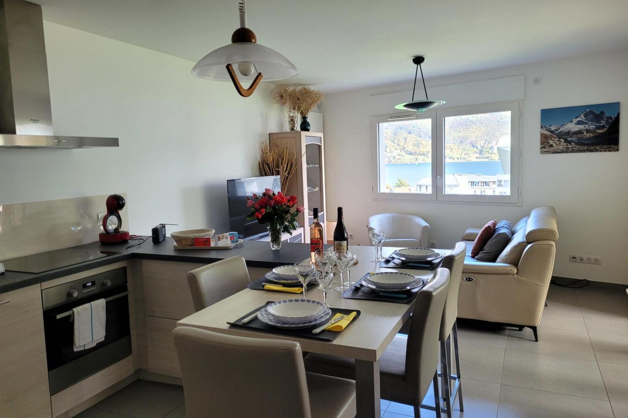 Le Tableau Du Lac 507 - 2 Bedrooms Apartment With Lake View Terrace 阿讷西 外观 照片